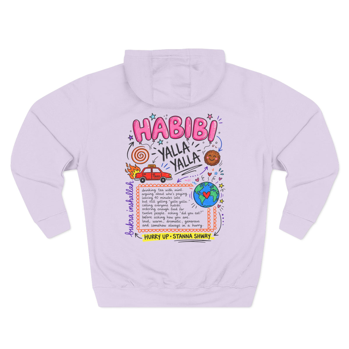 Habibi Yalla Hoodie: Hurry Up, Wait