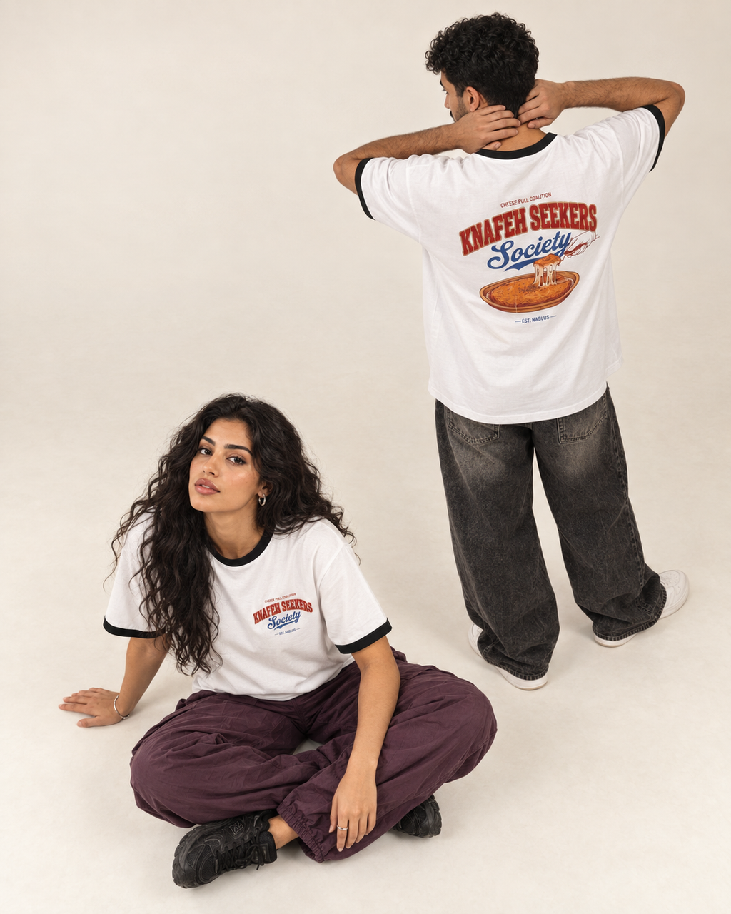 Knafeh Seekers Society Ringer Tee