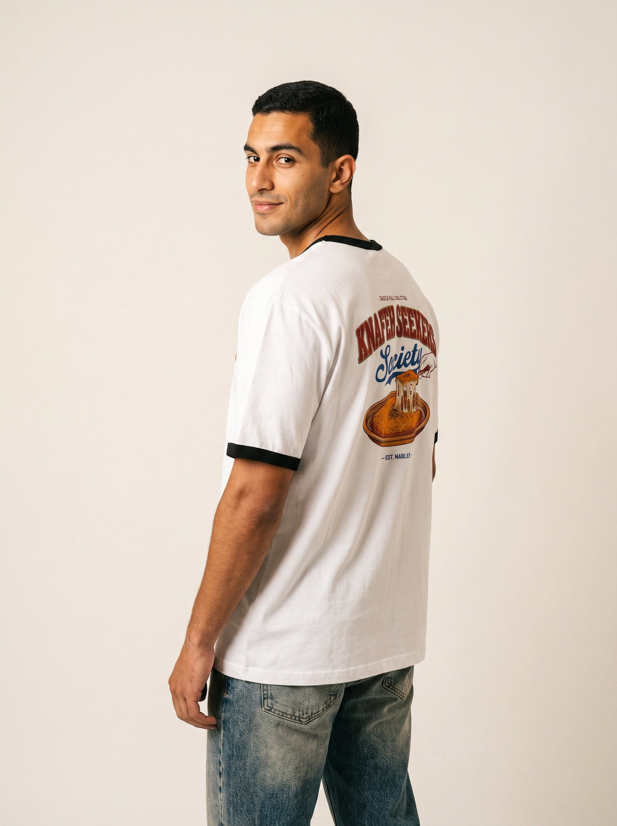 Knafeh Seekers Society Ringer Tee