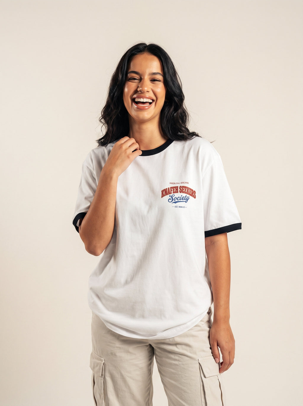 Knafeh Seekers Society Ringer Tee